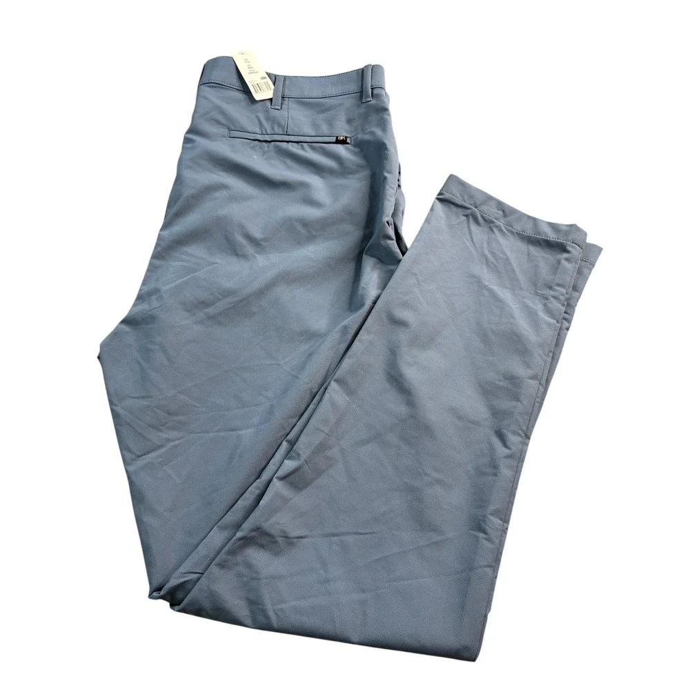 Banana Republic Mens 40x34 China Blue Slim Fit‎ Stretch Performance Pants NWT
